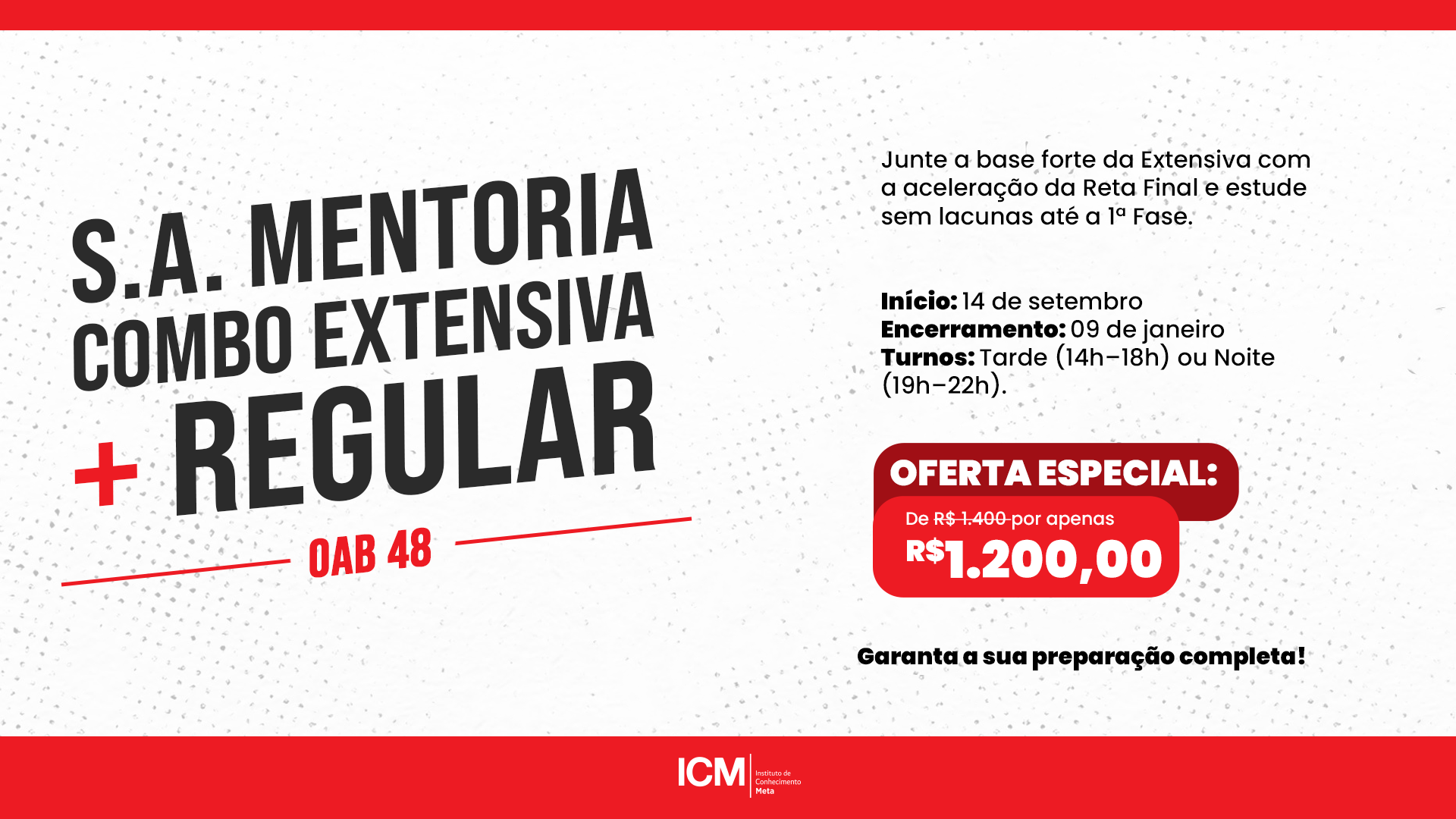 S.A. MENTORIA COMBO EXTENSIVA + REGULAR • OAB 48