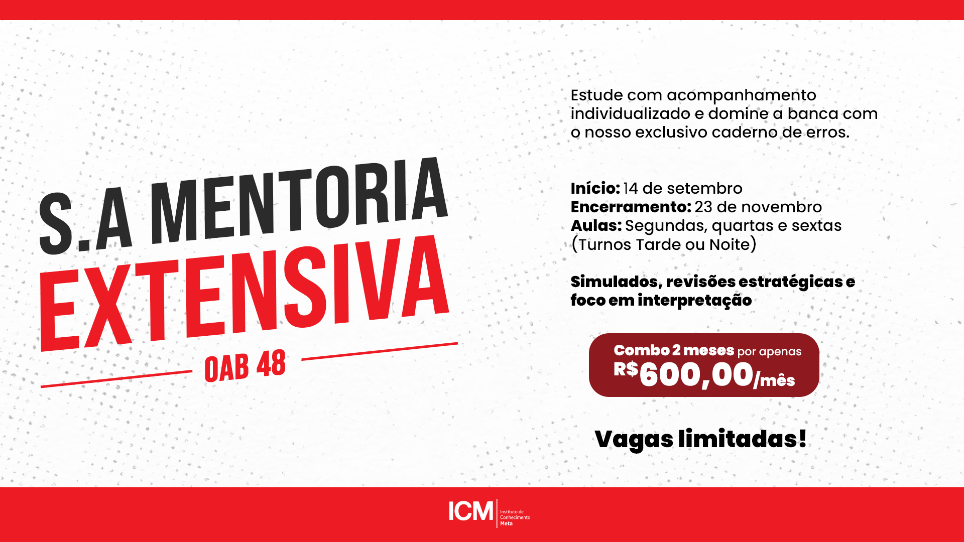 S.A MENTORIA EXTENSIVA • OAB 48 - COMBO 2 MESES