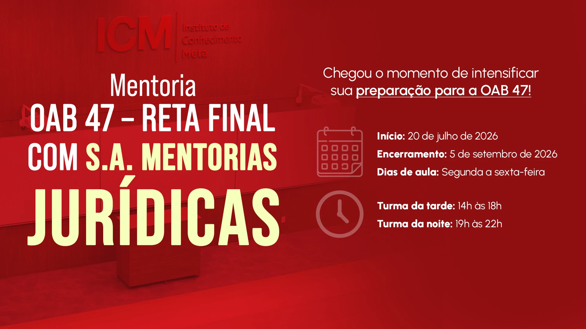 S.A. Mentorias Jurídicas 47ª OAB - Turma da noite